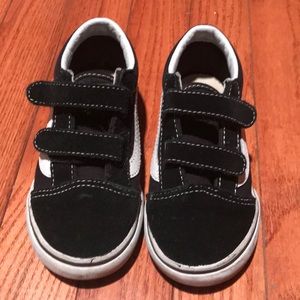 Black toddler unisex vans